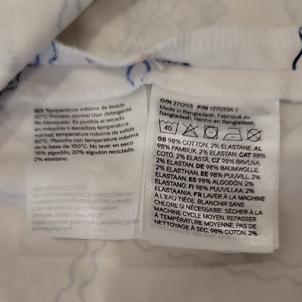 H&M Dress with Blue Shell Pattern - Picture 4 of 5